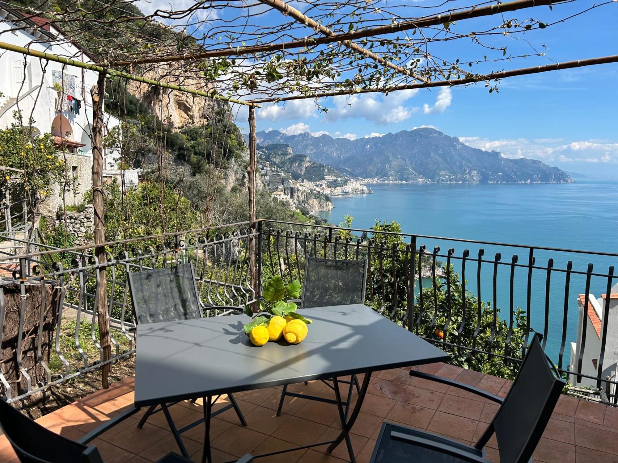 Amalfi 51 Con Vista Mare, Giardino E Terrazze Villa Conca dei Marini Kültér fotó