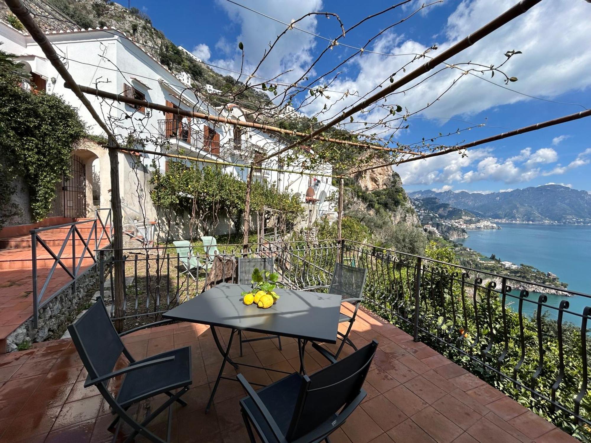 Amalfi 51 Con Vista Mare, Giardino E Terrazze Villa Conca dei Marini Kültér fotó
